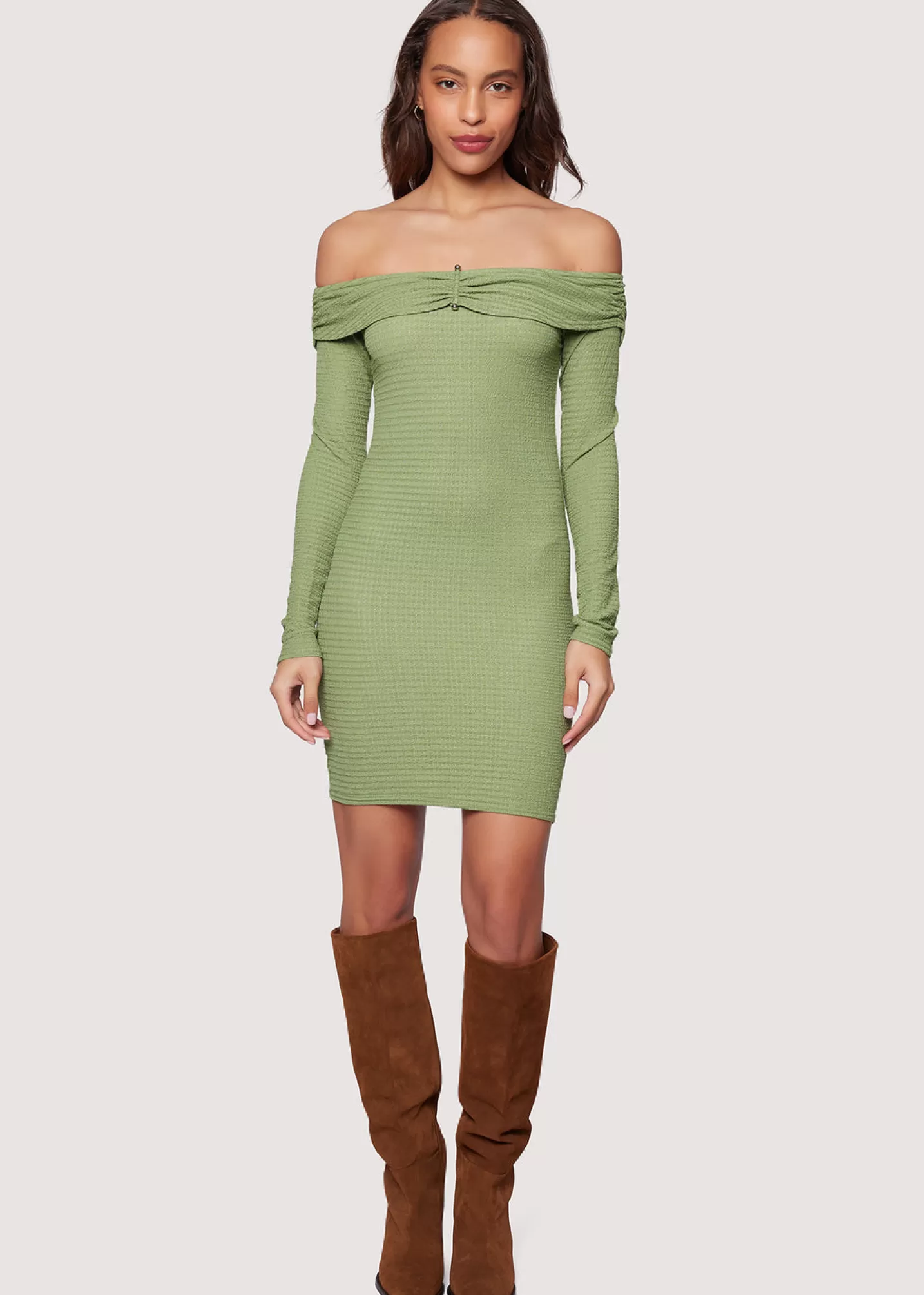 Lost + Wander Dresses*Agave Nectar Mini Dress GREEN