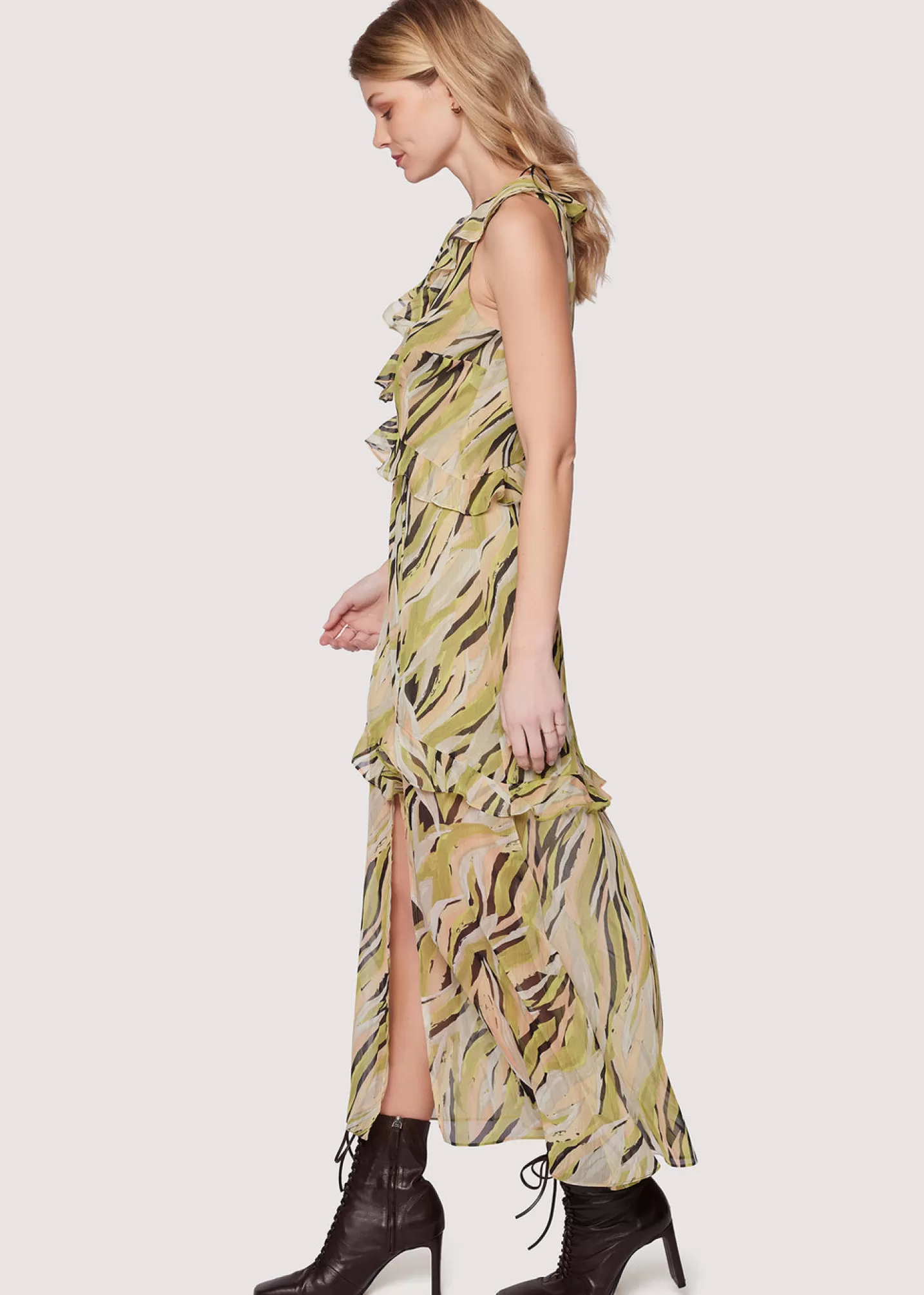 Lost + Wander Dresses*Arroyo Willow Maxi Dress GREEN-MULTI