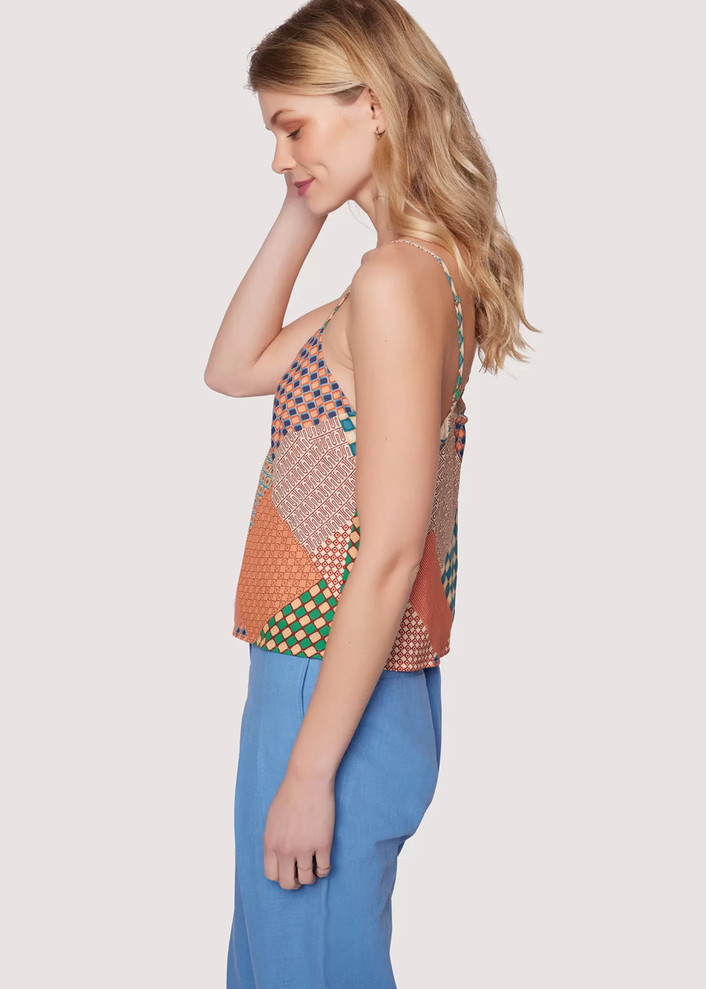 Lost + Wander Tops*Blissful Mesa Cami Top ORANGE-MULTI