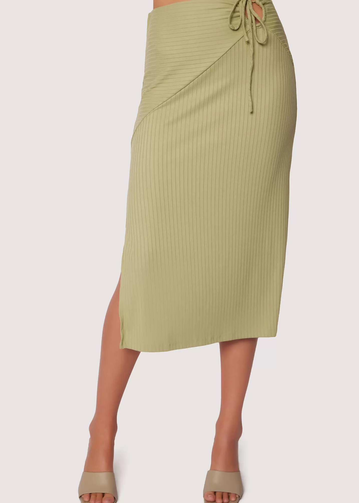 Lost + Wander Skirts*Coconut Paradise Midi Skirt GREEN