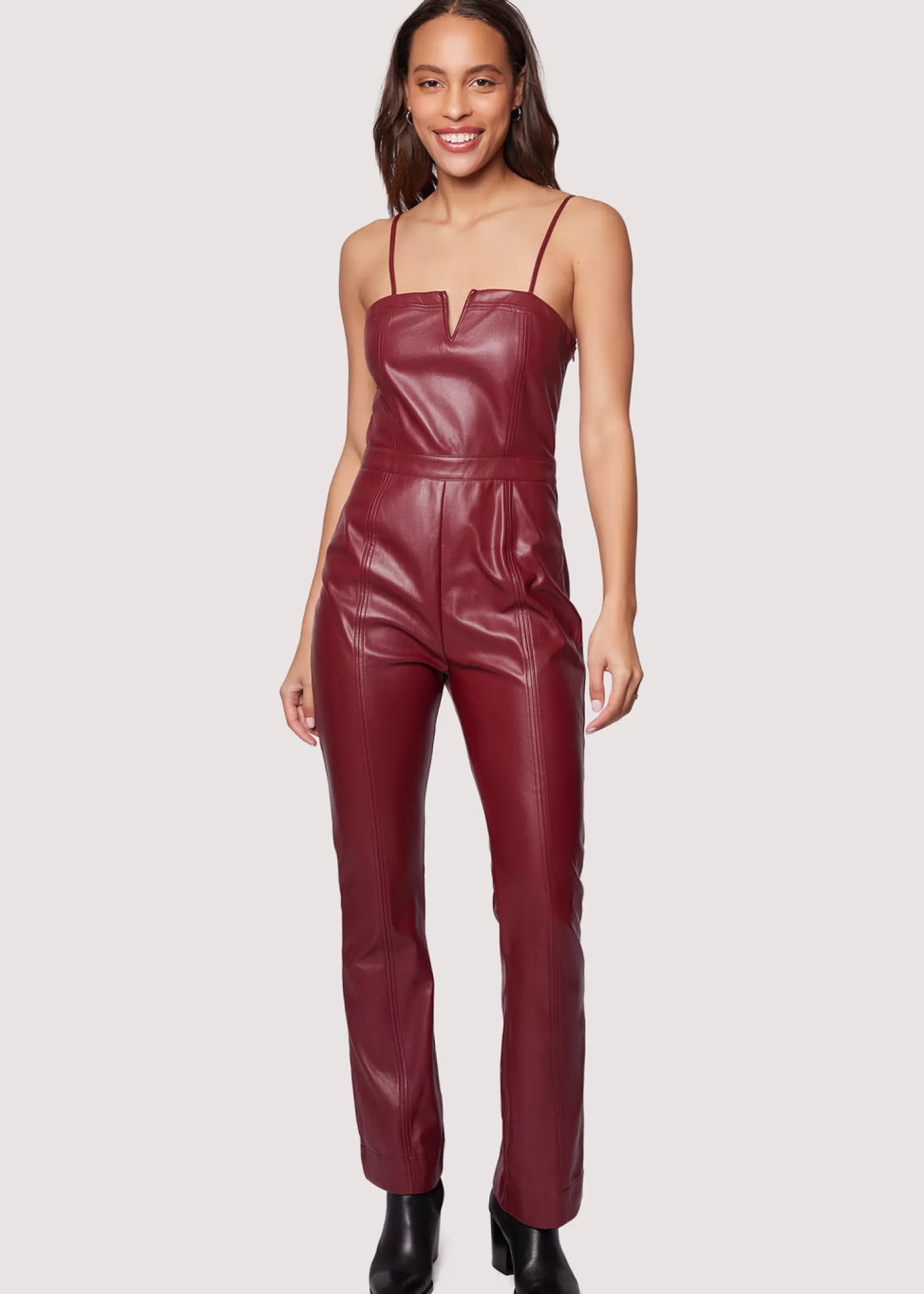 Lost + Wander Romper and Jumpsuits*Crimson Holly Jumpsuit MERLOT