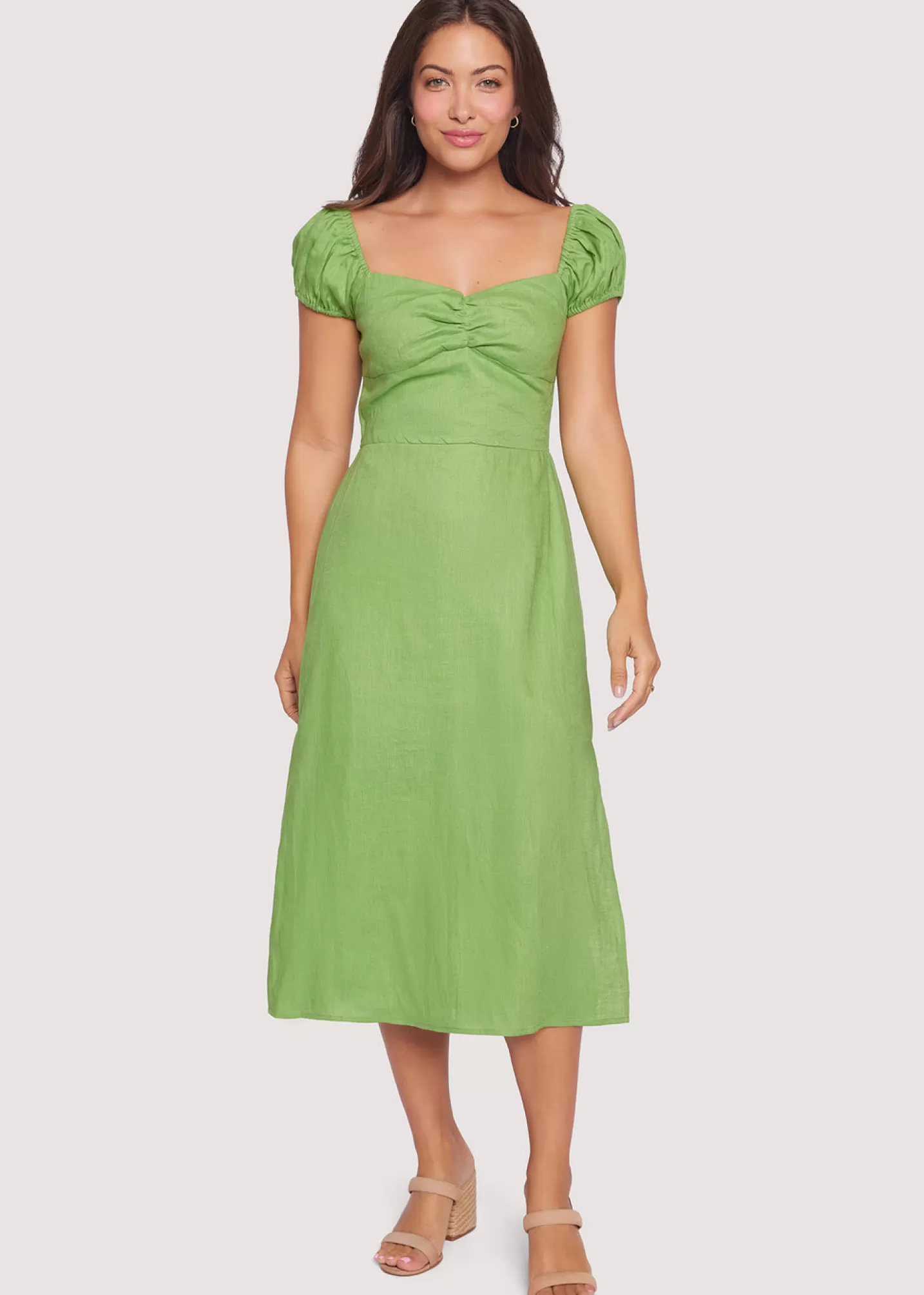 Lost + Wander Dresses*Elia Midi Dress GARDEN-GREEN