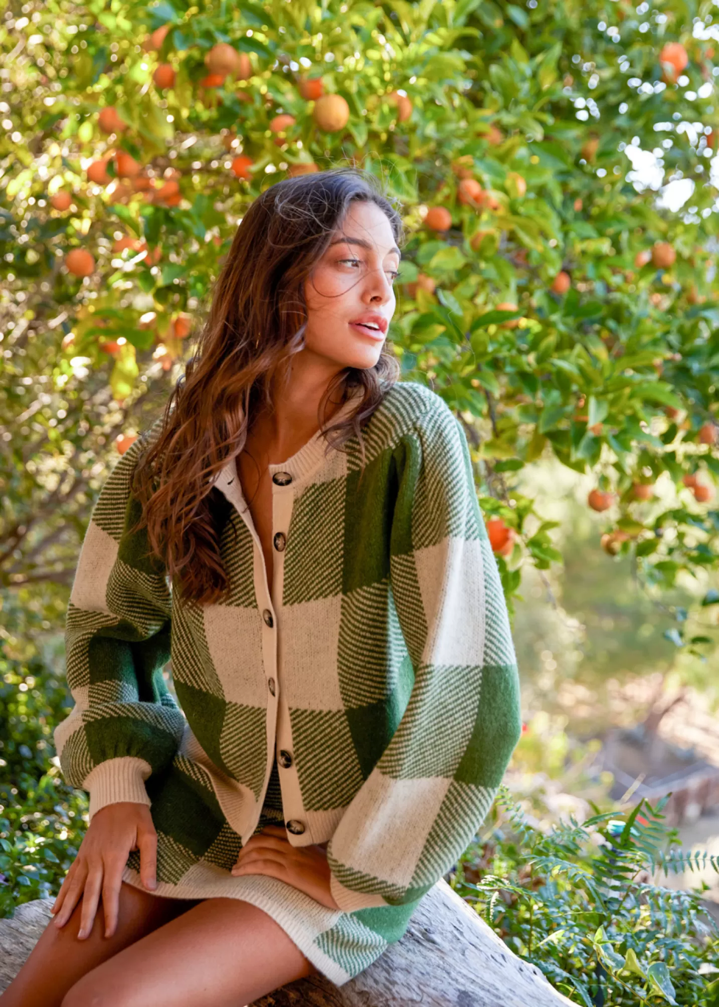 Lost + Wander Outerwear*Forest School Cardigan FOREST GINGHAM