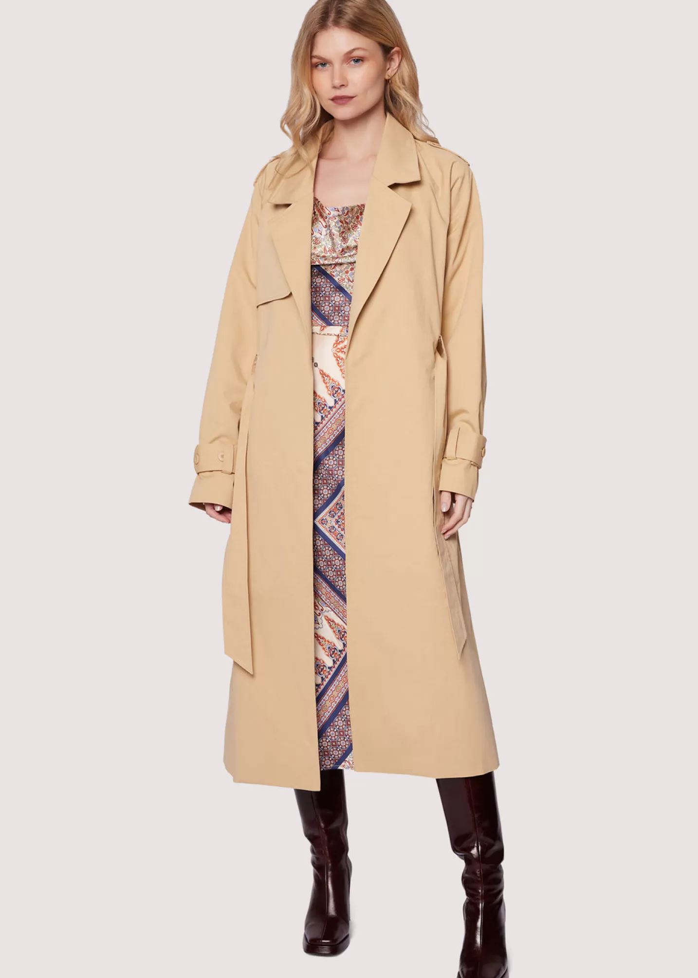 Lost + Wander Outerwear*High Bluff Trench Coat SAND