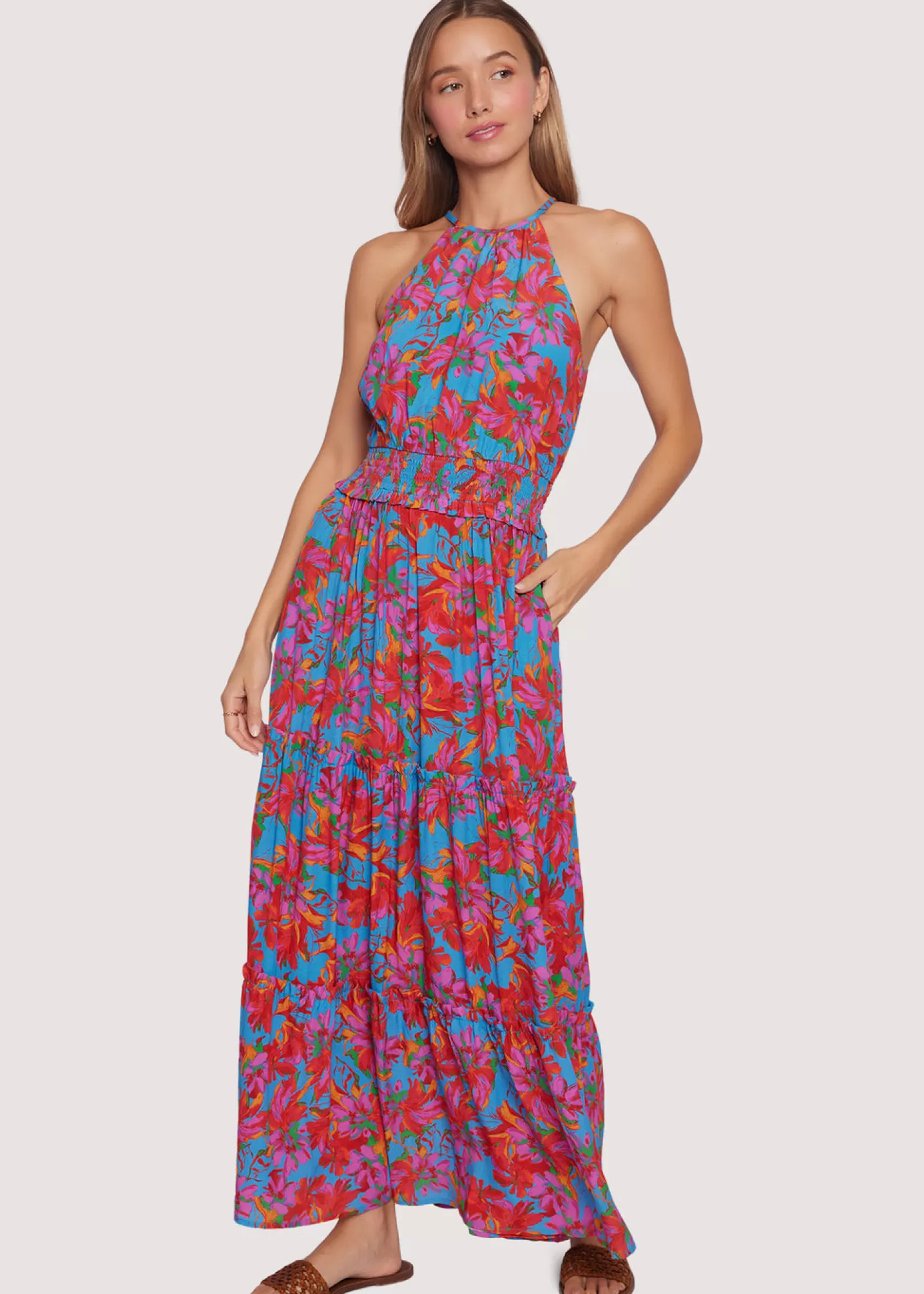 Lost + Wander Dresses*Hydra Springs Maxi Dress BLUE-FLORAL