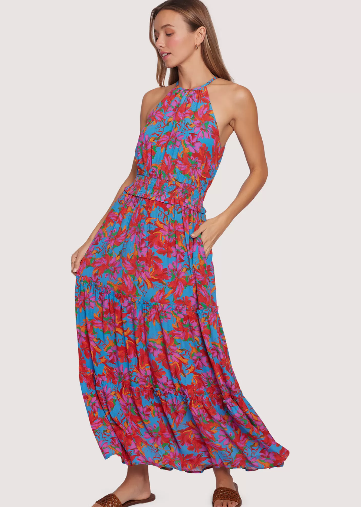 Lost + Wander Dresses*Hydra Springs Maxi Dress BLUE-FLORAL