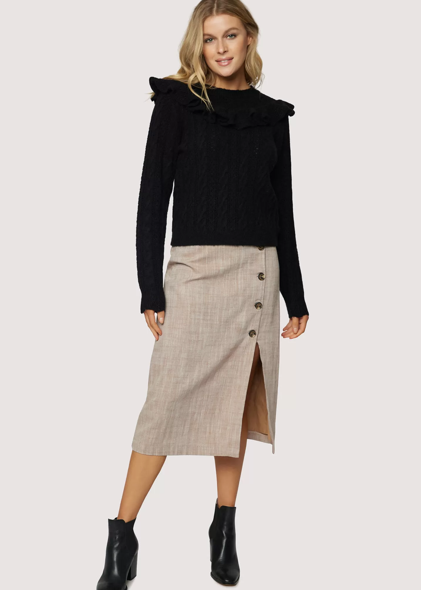 Lost + Wander Skirts*In My Element Midi Skirt BROWN