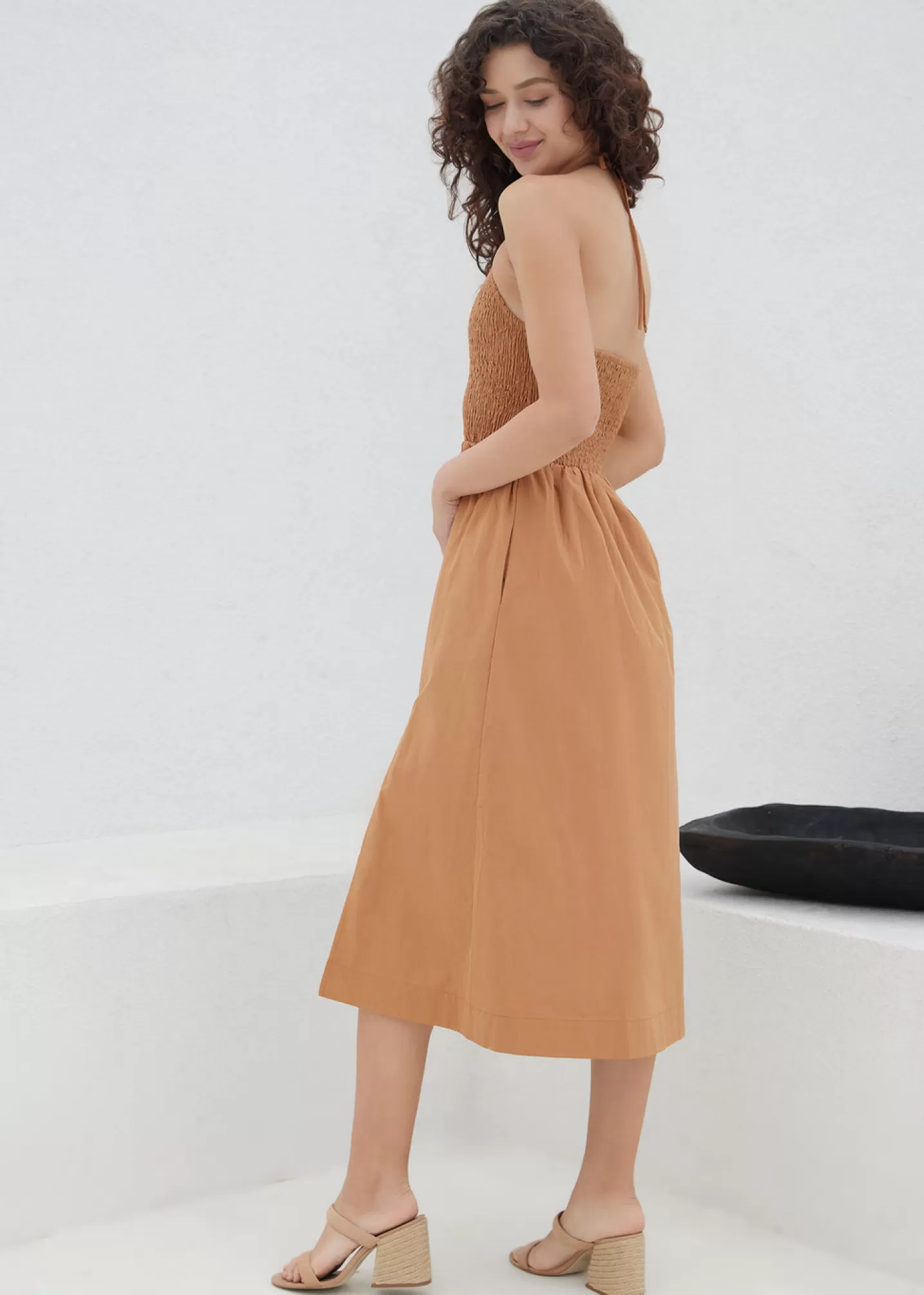 Lost + Wander Dresses*Lady Like Charm Midi Dress RUST