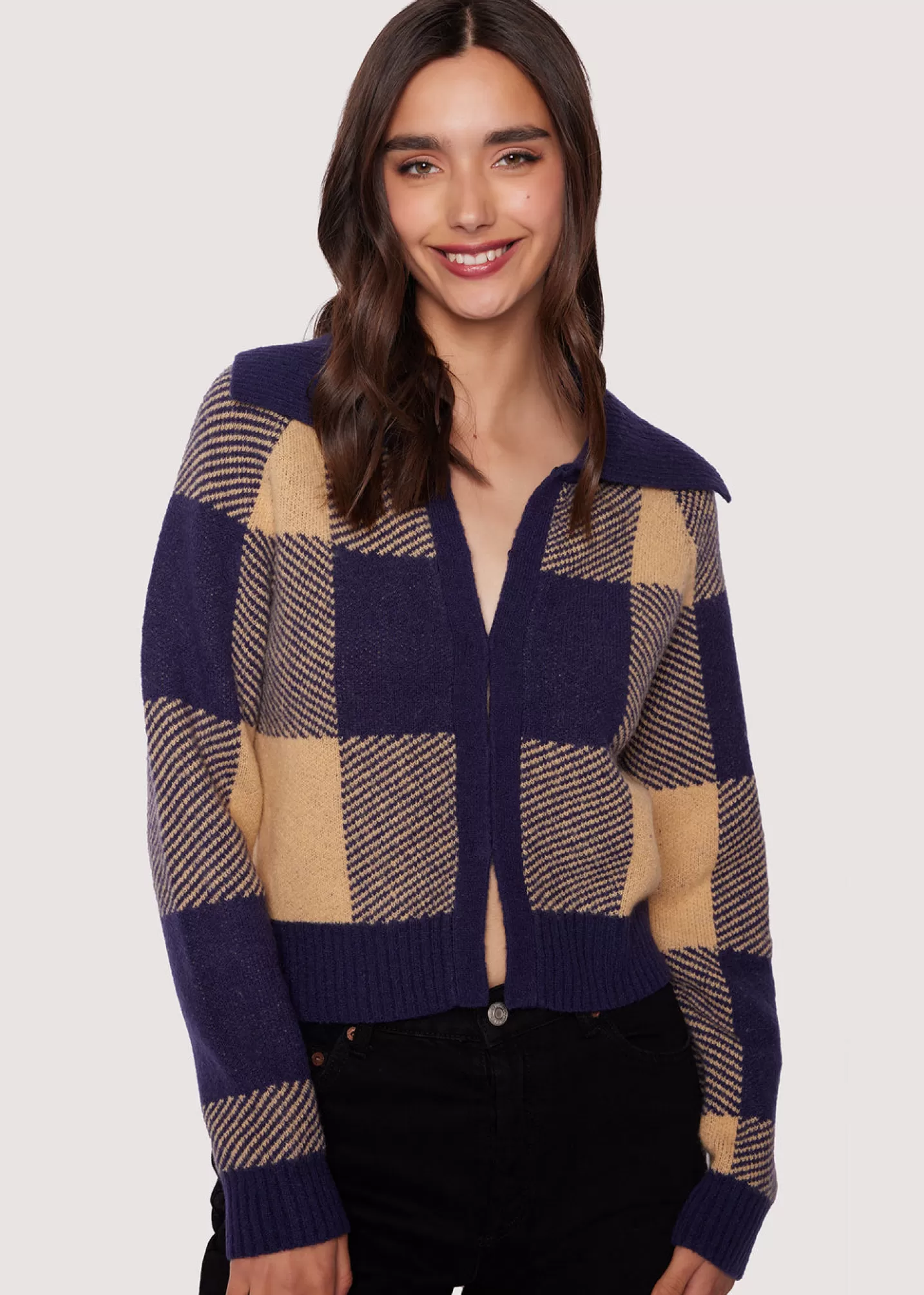 Lost + Wander Sweaters*Lianna Cardigan NAVY-MULTI