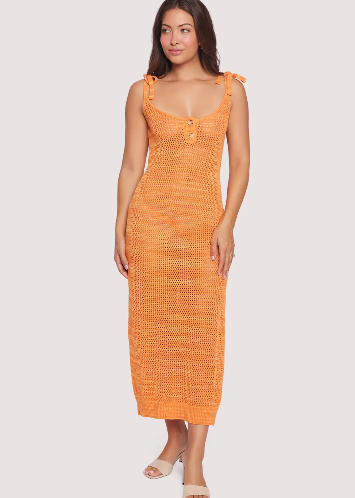 Lost + Wander Dresses*Lylah Midi Dress TANGERINE