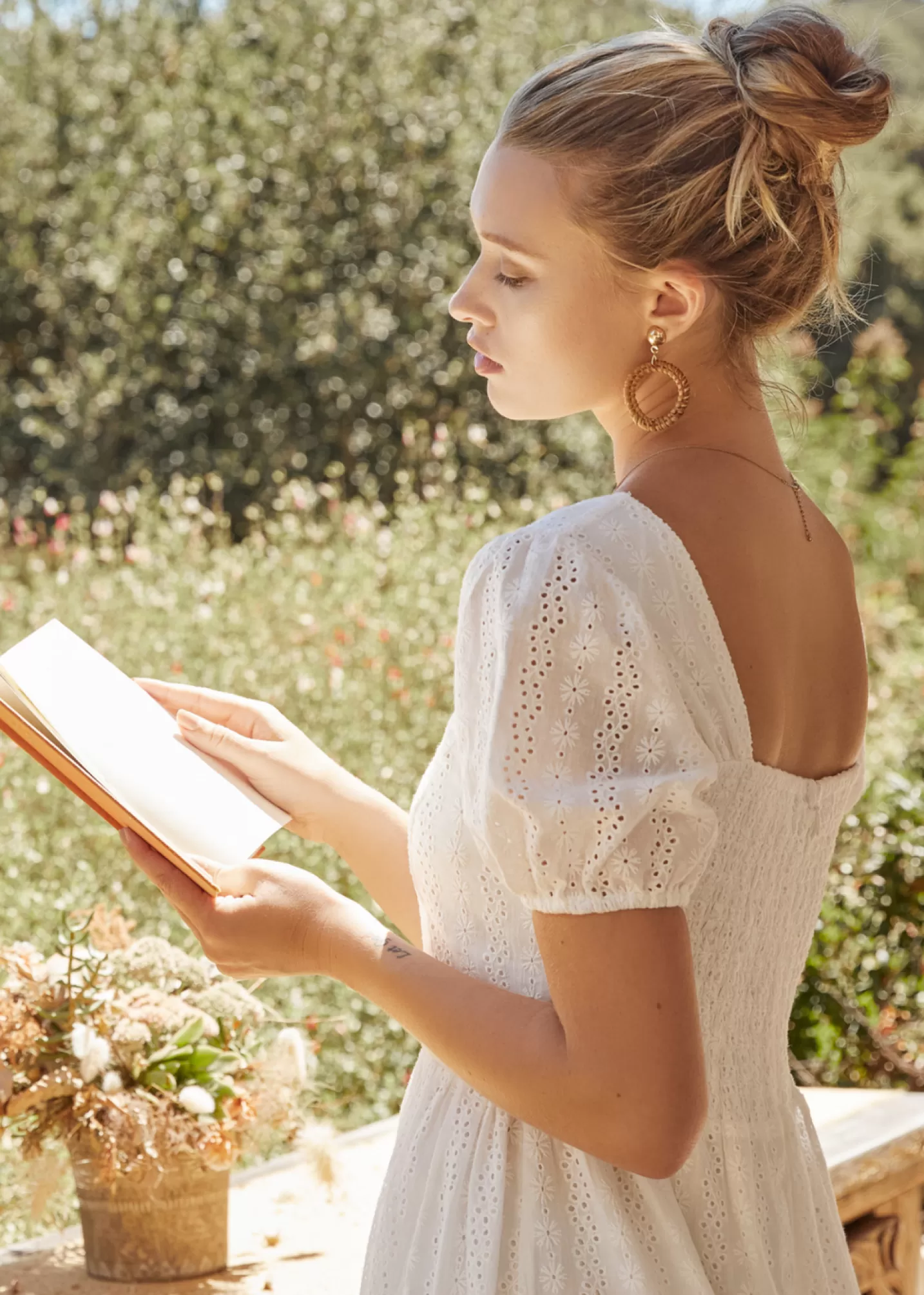 Lost + Wander Dresses*Middle Of Nowhere Midi Dress WHITE