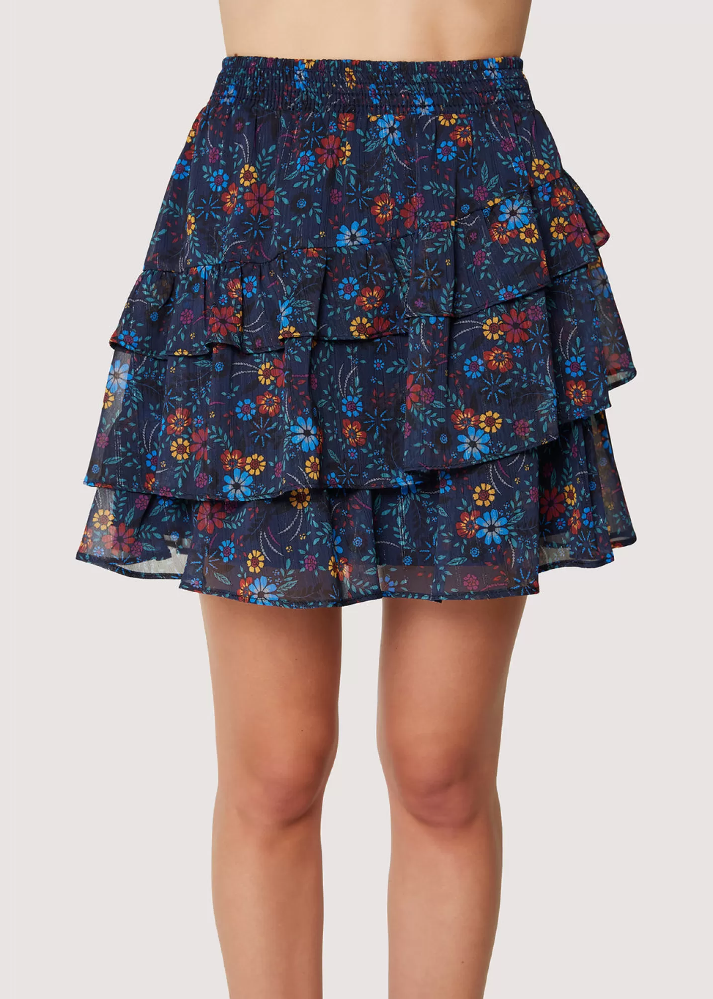 Lost + Wander Skirts*Midnight Festival Mini Skirt NAVY-FLORAL