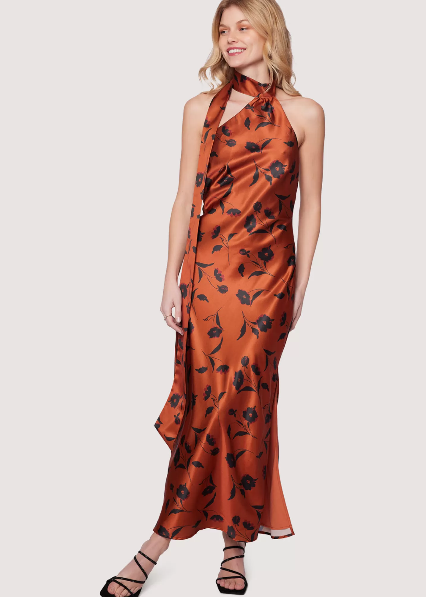 Lost + Wander Dresses*Sepia Dahlia Maxi Dress BROWN-FLORAL