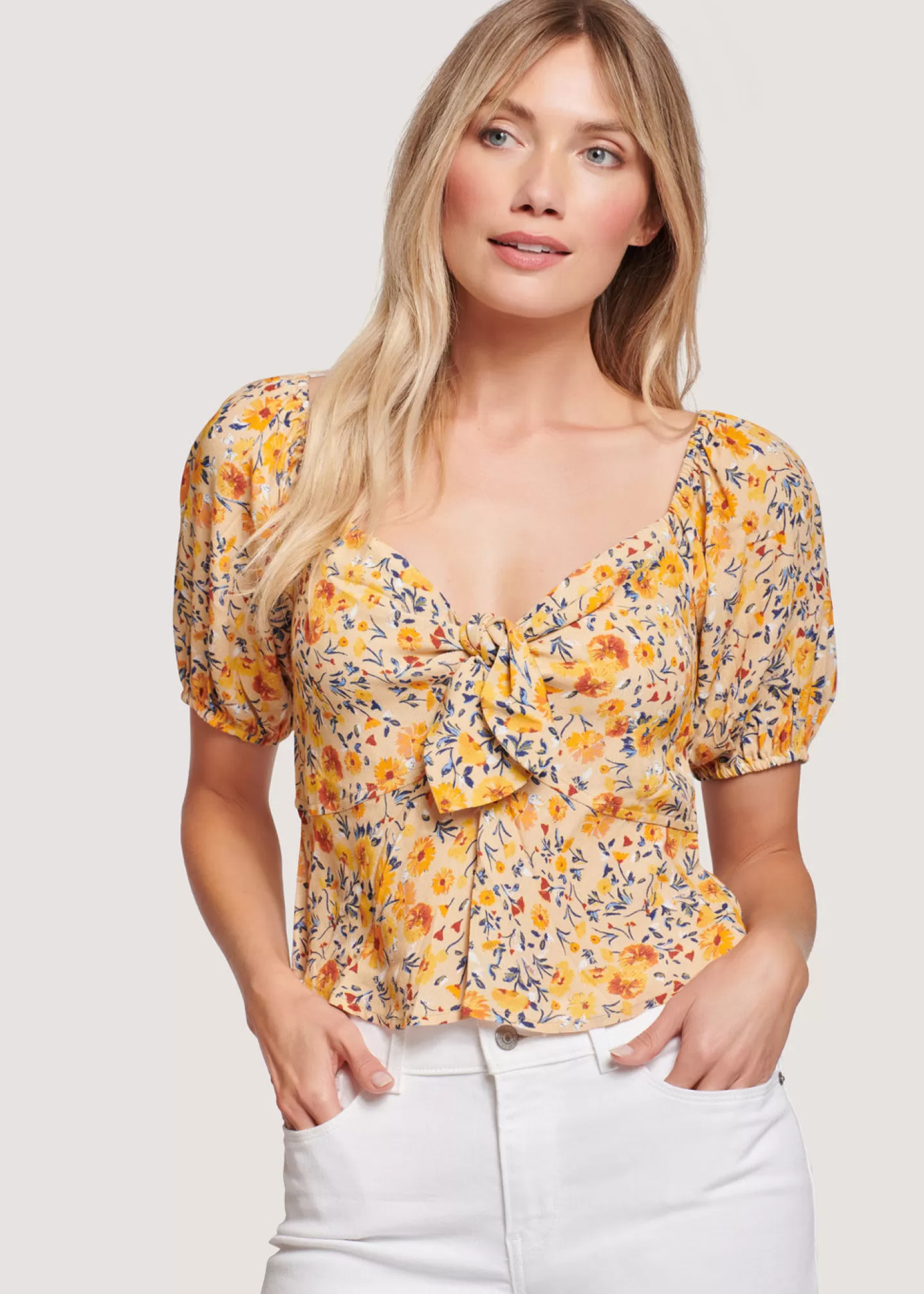 Lost + Wander Tops*Somerset Top YELLOW FLORAL