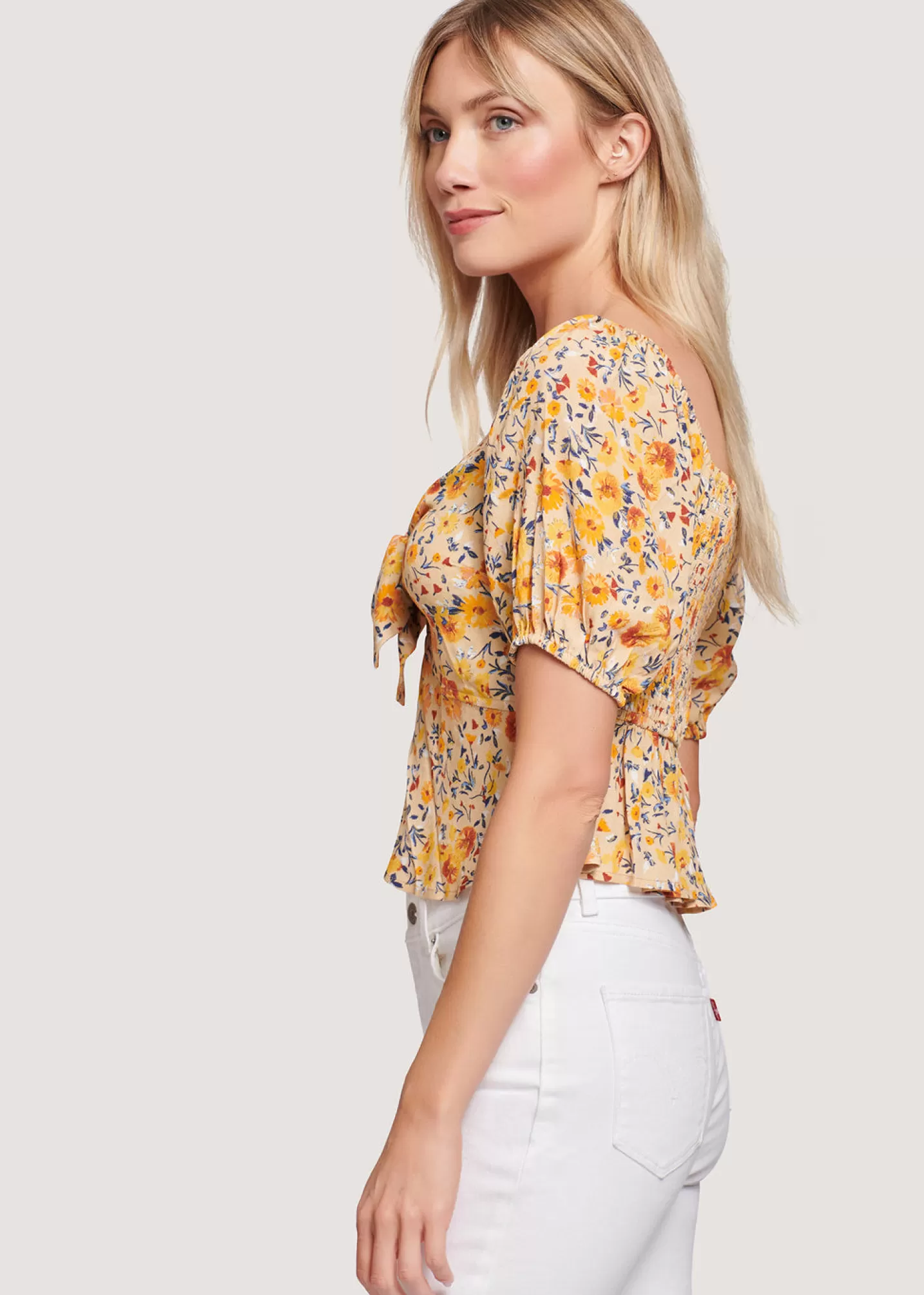 Lost + Wander Tops*Somerset Top YELLOW FLORAL