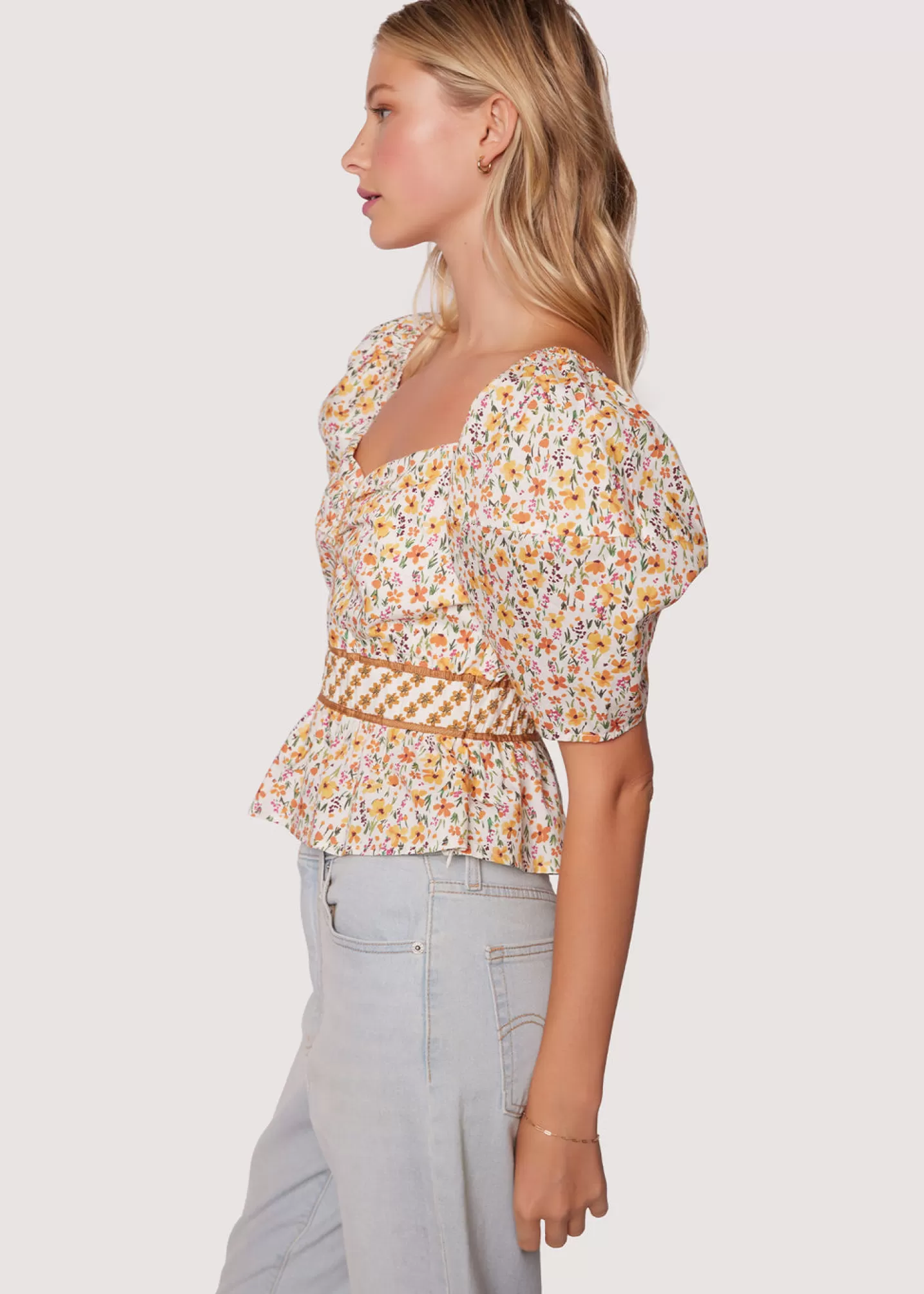 Lost + Wander Tops*Spring Sunrise Top YELLOW-MULTI-FLORAL