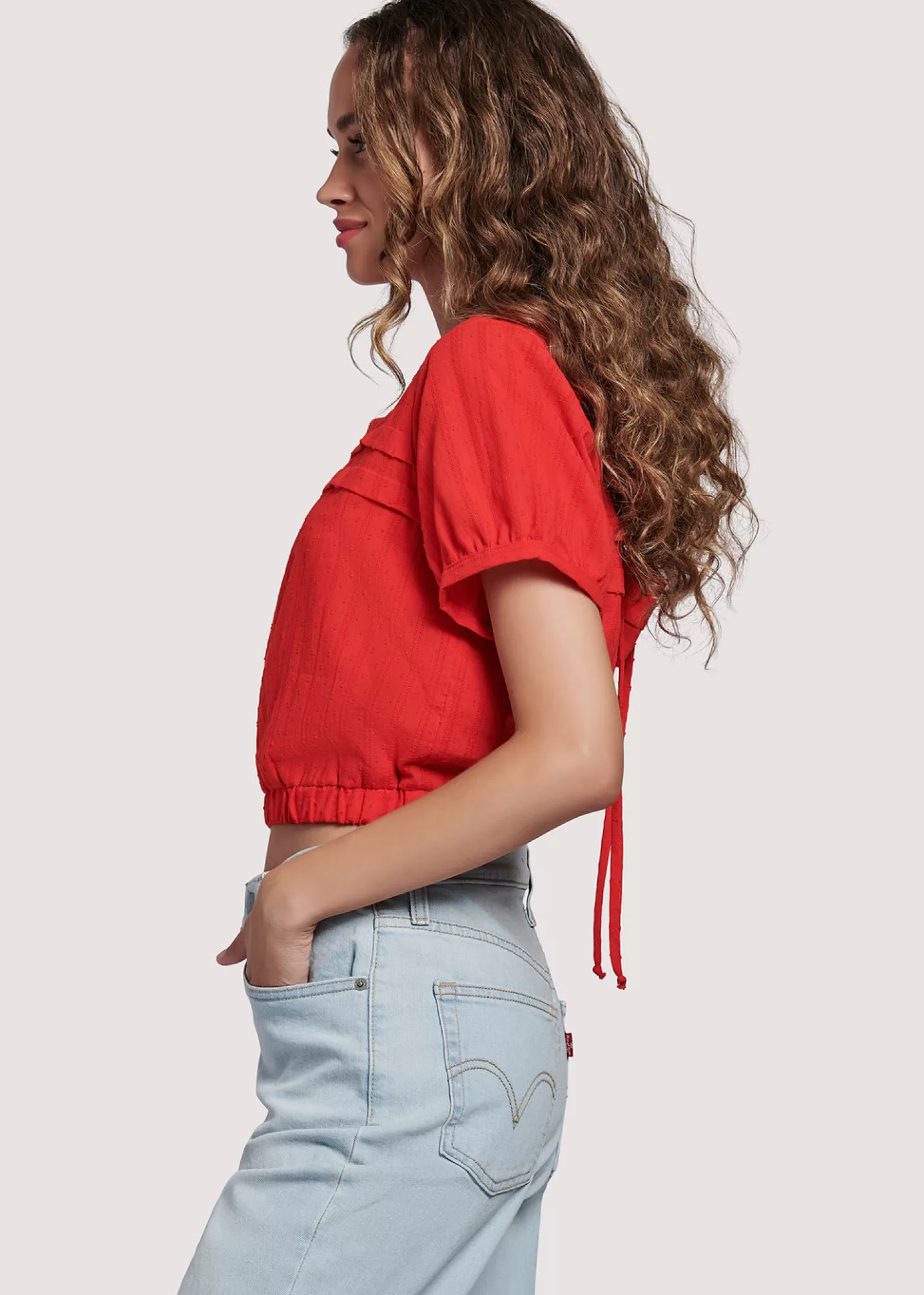 Lost + Wander Tops*Strawberrry Waves Top RED