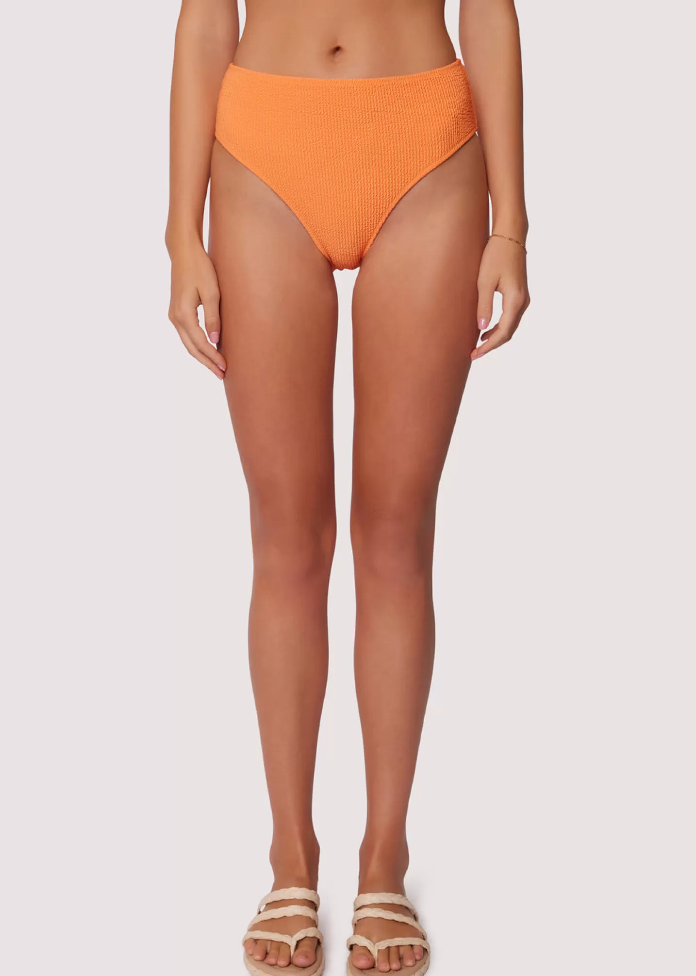 Lost + Wander Swim*Sun Kissed High Waist Bikini Bottom ORANGE