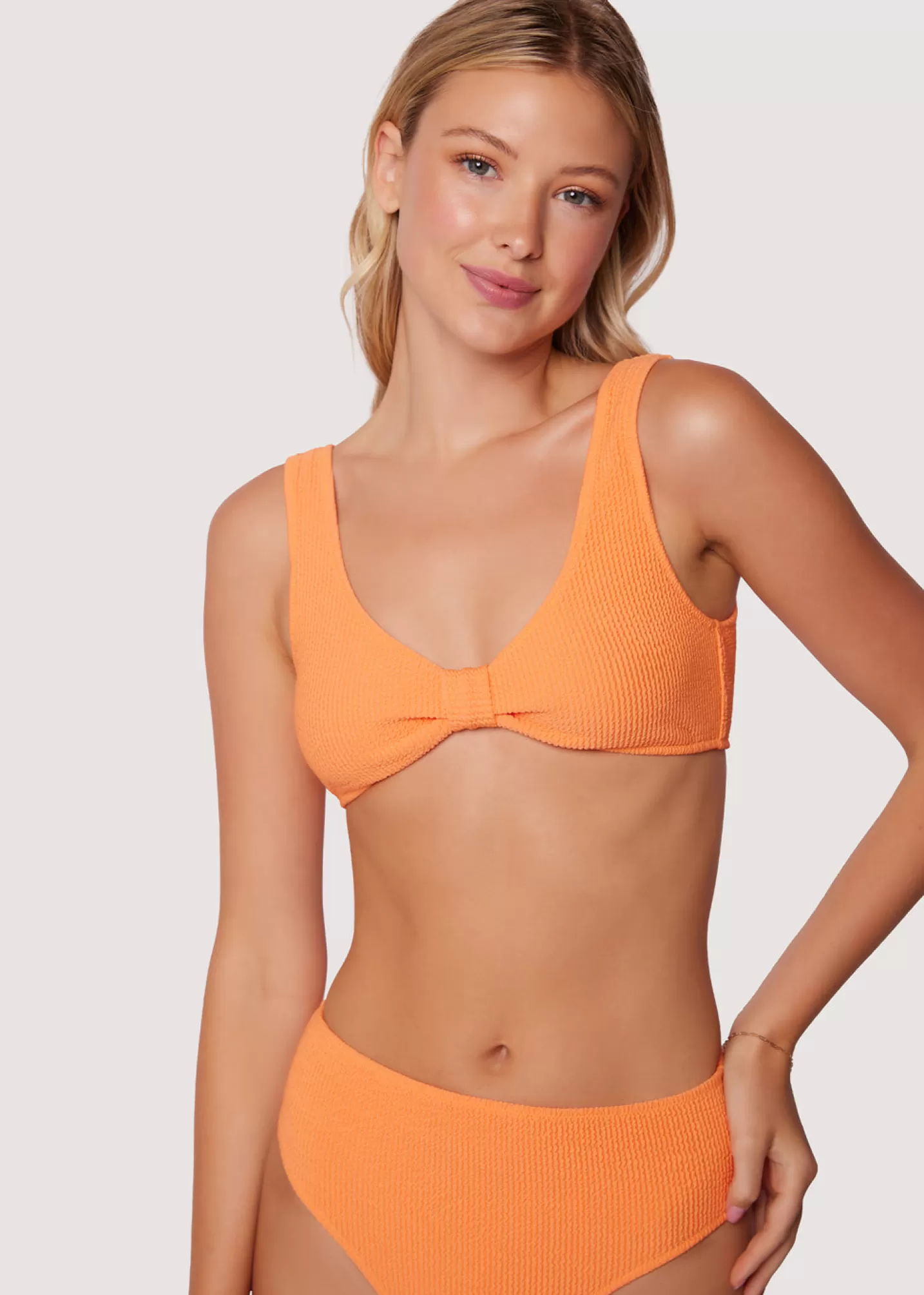 Lost + Wander Sets*Sun Kissed Knotted Bikini Tank Top ORANGE