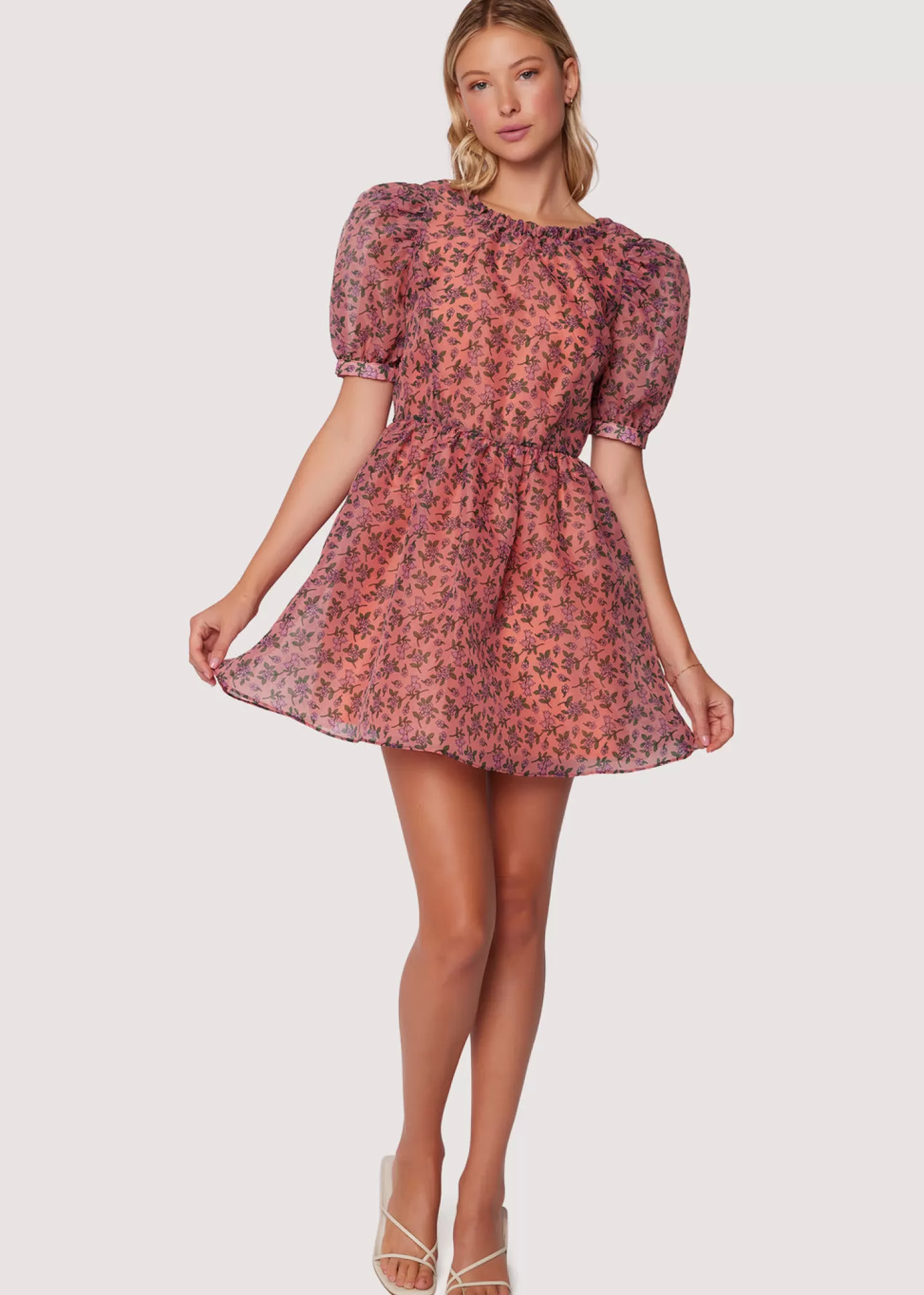 Lost + Wander Dresses*Venus Rising Mini Dress PINKFLORAL