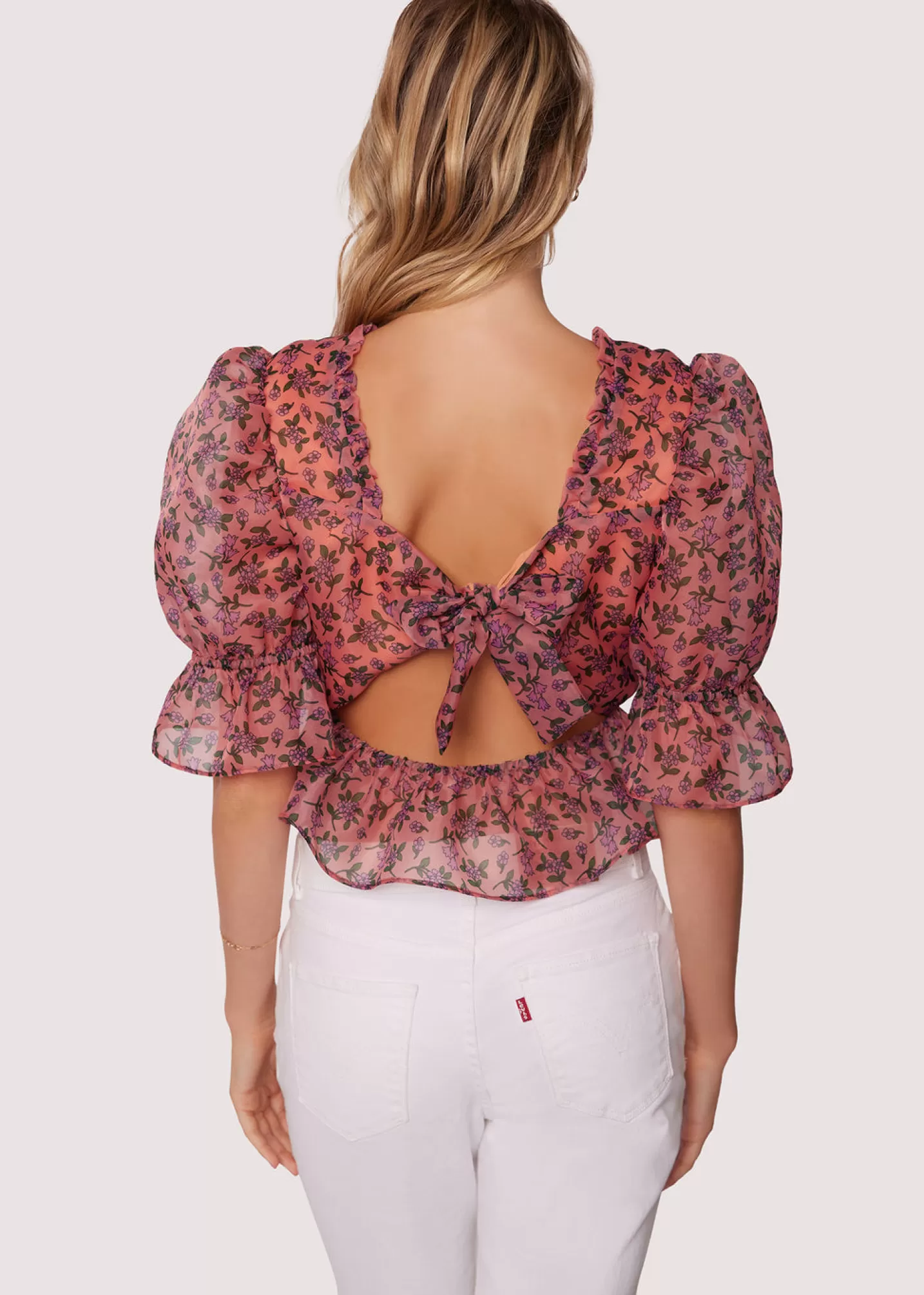 Lost + Wander Tops*Venus Rising Top PINKFLORAL